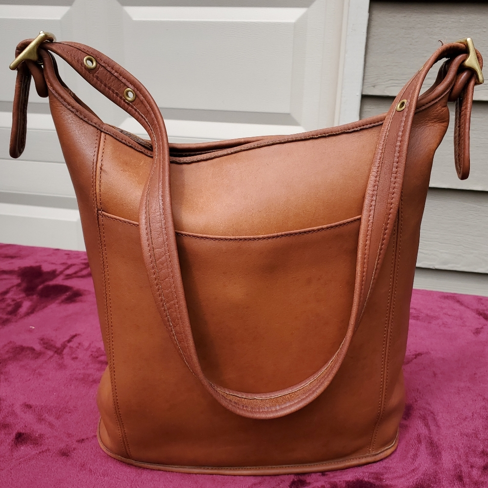 Vintage Coach Slim Duffle Bag 9060 British Tan